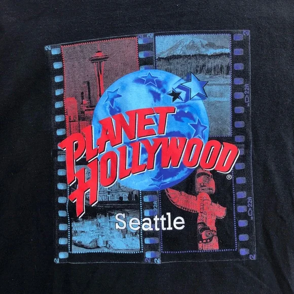 Vintage Planet Hollywood Seattle Tshirt - Picture 2 of 3